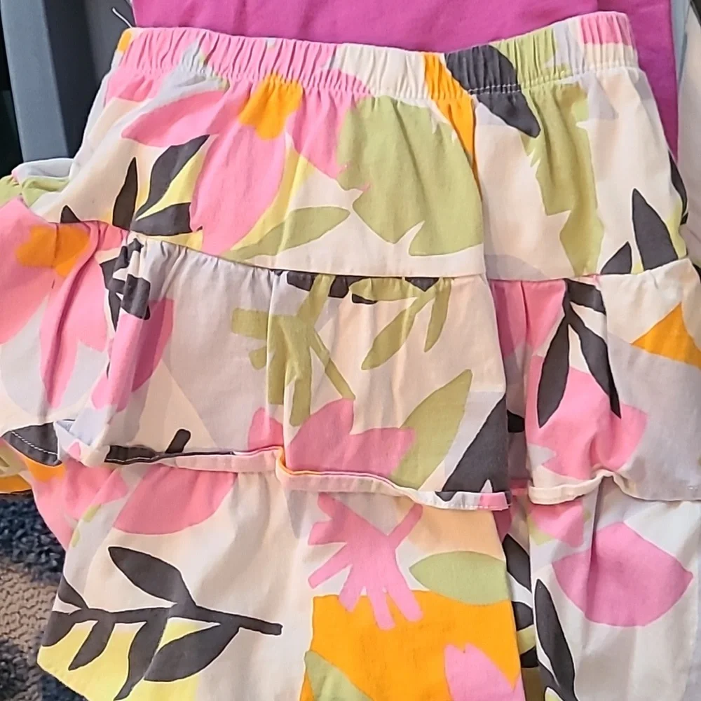Tea collection tiered skirt and top